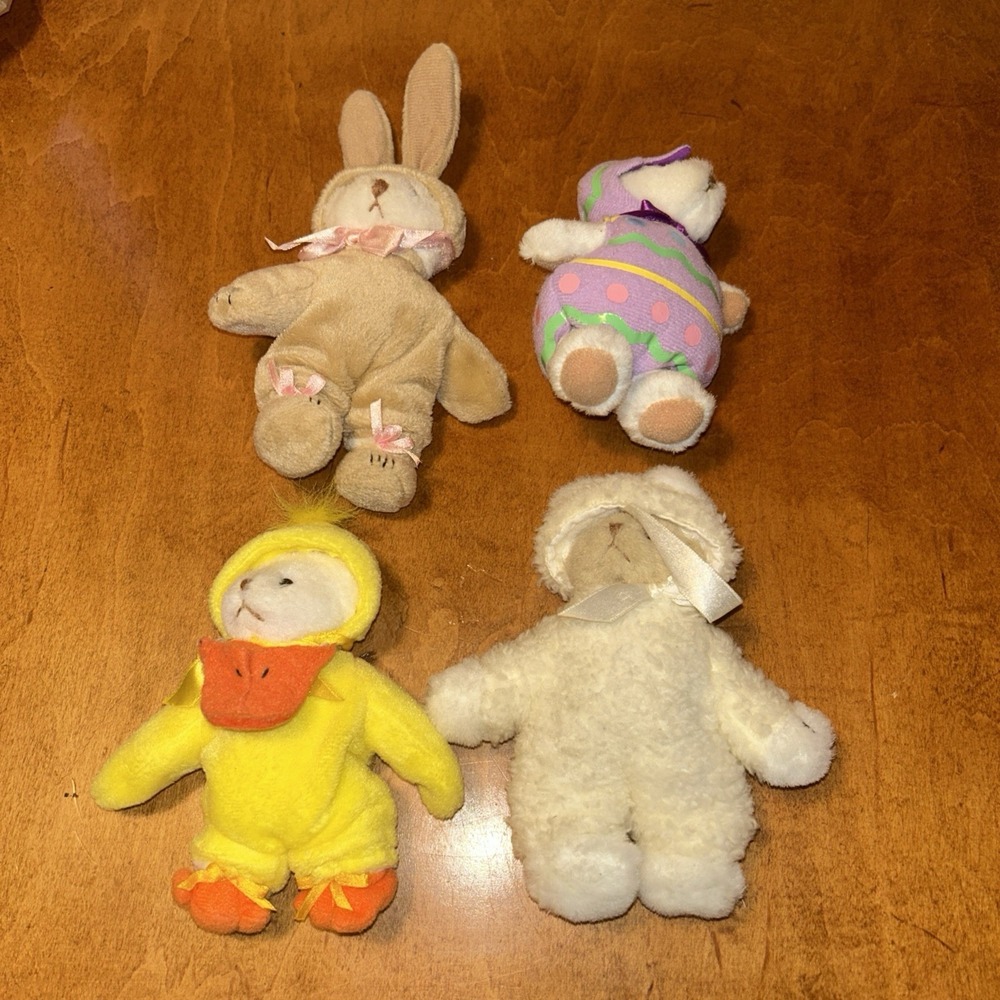 Ganz Wee Bear Village Easter Collection- (4) - Duck, Lamb, Bunny, Egg E4